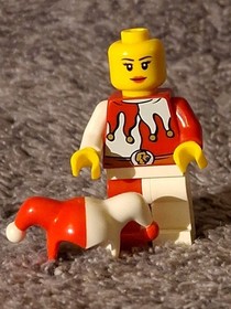 LEGO Female Jester Minifigure (cas480) - Castle Kingdoms Jester Girl - Set 9349