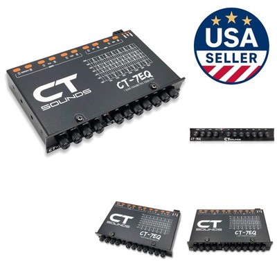 High-Performance 7-Band Car Audio Equalizer - Customizable Sound Adjustment
