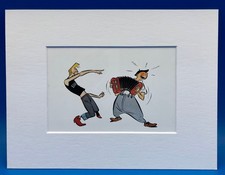 CHALAND ROCK N'ACCORDÉON SOUS PASSE-PARTOUT BLANC 18 x 24 cm