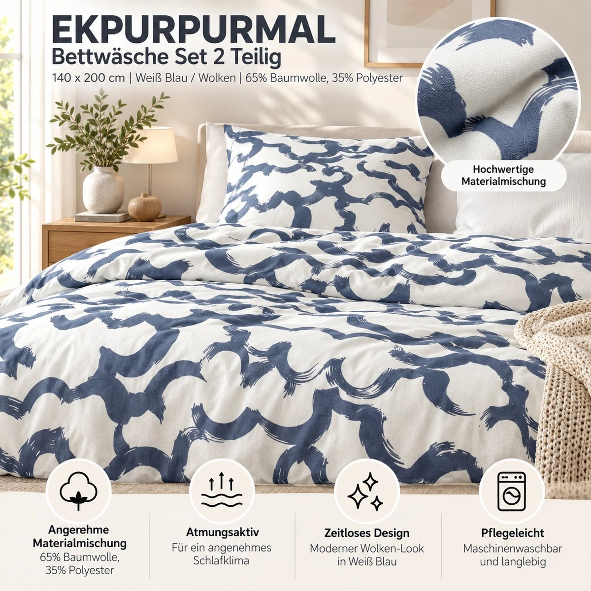 IKEA Kissenbezug Bettwäsche 2-Teile online kaufen
