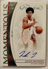 2021-22 Panini Flawless Momentous Jalen Johnson RC Auto 4/25 🔥