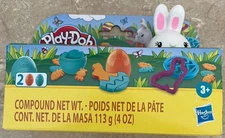 Play-Doh Springtime Pals EASTER  Basket Toy Bunny Rabbit Egg Set Orange & Teal
