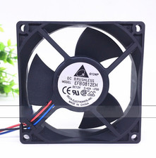 1PCS DELTA EFB0812EH DC12V 0.42A 3-wire cooling fan 8025 8cm