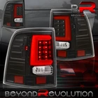 For 2002-2005 Explorer Black Red Tube LED Tail Light Brake Signal Lamps Assembly