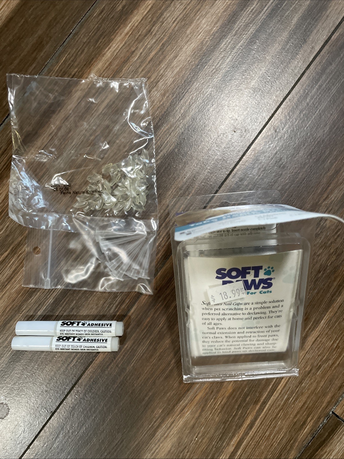 Soft Claws Nail Caps for Cats and Kitten, Size: Kitten Natural #24-209