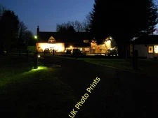 Photo 8x6 The Blue Bell, Glinton, by night The Blue Bell is a popular and c2015
