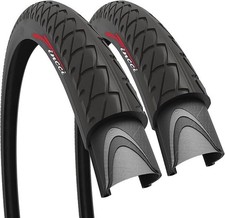 Pair 26 x 1.95 Semi-Slick City Bike Tires - Foldable 50-559 Tire 30 TPI