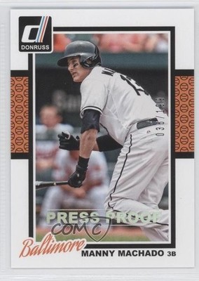 2014 Panini Donruss Press Proof Silver 36/199 Manny Machado #125 7y5