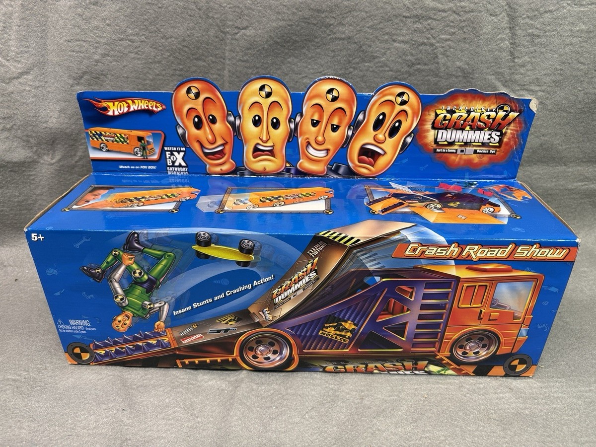 VINTAGE HOT WHEELS INCREDIBLE CRASH DUMMIES CRASH ROAD SHOW NIB