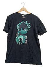 Gildan Camiseta Anime My Hero Academia Deku Hombre T. L Negro