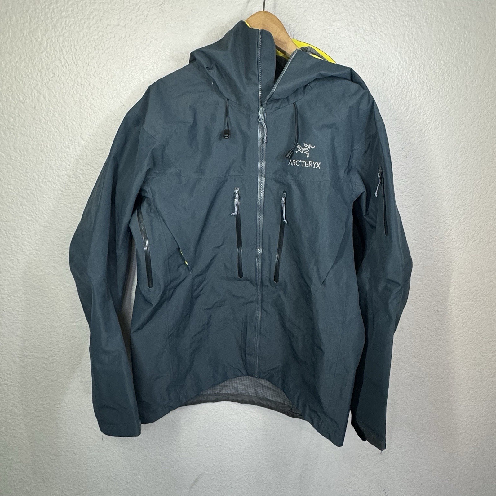 ARC'TERYX Arcteryx Giacca Uomo L Blu Alpha SV Impermeabile Traspirante con Cappuccio Resistente Outdoor