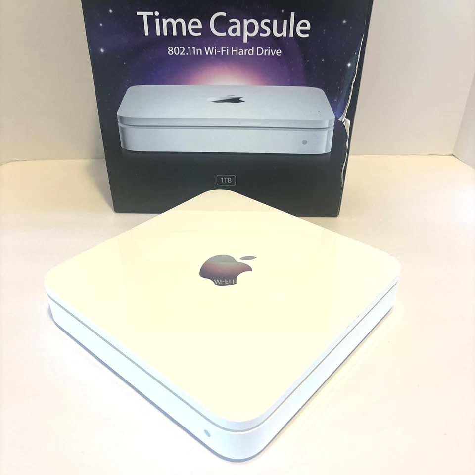 Apple Time Capsule 1TB 802.11n Wi-Fi Hard Drive Wireless Backup Model A1302 - Image 2 of 4