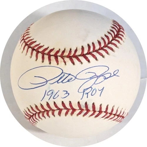 Pete Rose Autographed NL Coleman Baseball (1963 ROY) JSA CK722885
