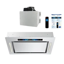 Awoco RH-IT06-GV36 Ceiling Mount Range Hood - Split Insert - Voice & Gesture