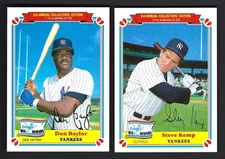 1983 Drake's Big Hitters Lot #1 Don Baylor #13 Steve Kemp New York Yankees MINT