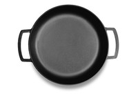Ø34Cm Bratpfanne 7Cm Hoch Gusseisen Zwei Griffen BräTer Schmortopf Servierpfanne
