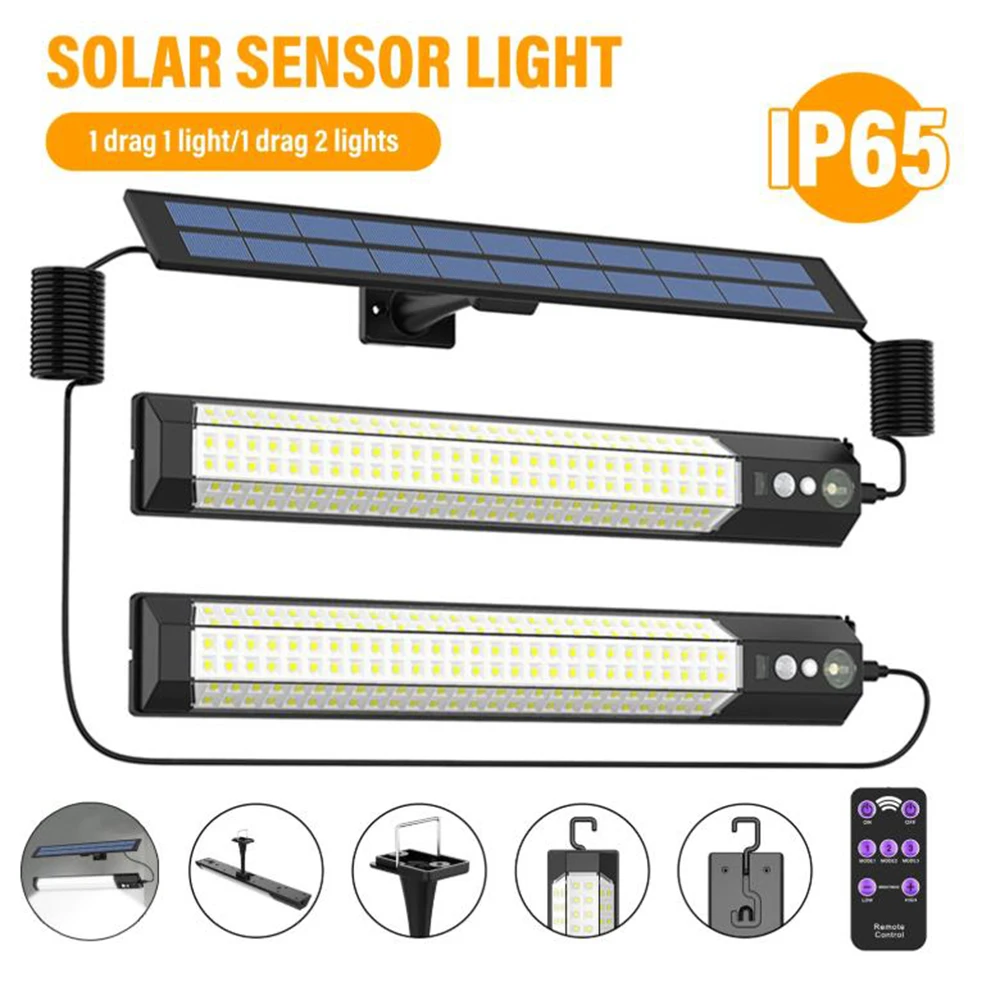 316 LED Solar Motion Sensor Wall Light Outdoor Waterproof Security Lamp with