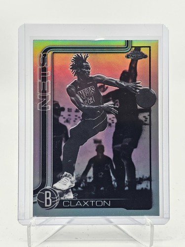 NIC CLAXTON 2025-26 TOPPS CHROME BASKETBALL NEGATIVE REFRACTOR #123 NETS Q4354