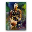 Reggie Miller #7 Art Card Limited 46/50 Edward Vela Signed (Indiana Pacers)