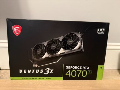 MSI Ventus 3X OC GeForce RTX 4070 Ti 12GB - Graphics Card - Very Good Condition