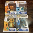 Funko Pop Lot Of 4 Pokemon Vaporeon Lucario Dragonite Charizard Nintendo Used
