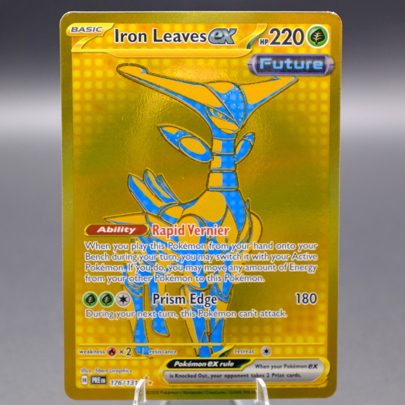 Iron Leaves ex 176/131 Hyper Rare SV: Prismatic Evolutions Pokemon TCG NM