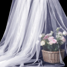Organza Fabric by the Yard, 60 Inch Wide 10 Yards 30 Ft Extra Long Sheer Fabri