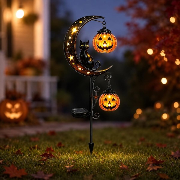 Halloween Deko Outdoor Solar Steckleuchte Solarlampe Gartenbeleuchtung-image