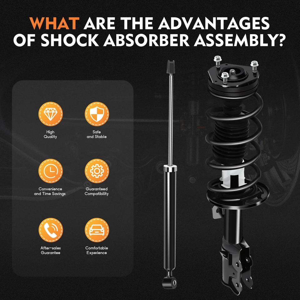 Conjunto completo de resortes y amortiguadores de puntal para Ford Fiesta 2010-2013 (4) Foto 3 de 4