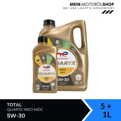 Total Quartz Ineo MDC 5W-30 Opel GM Dexos2 Kia MB 229.52 5+1 Liter = 6 Liter
