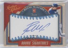 2019 Panini Leather & Lumber 9/50 Reese McGuire #150 Auto 3c7