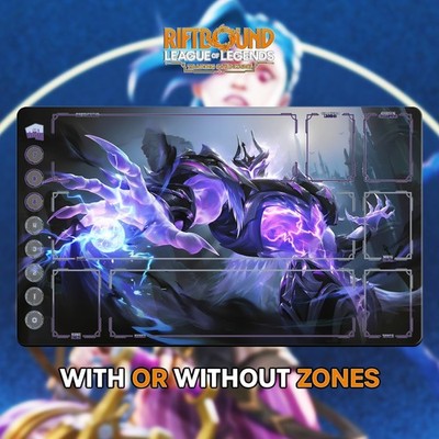 RIFTBOUND LOL TCG Playmat 24x14'' (60*35cm) | XERATH - Stitched EDGES