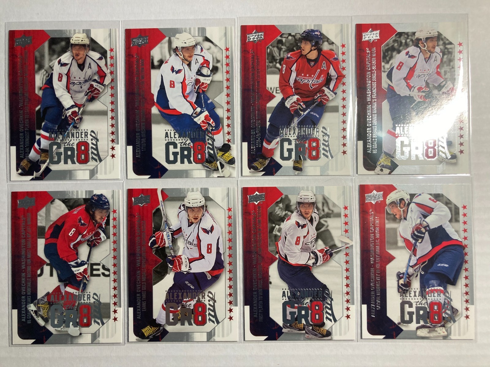 2008-09 Upper Deck MVP Alexander the Gr8 SET #AO1-A08 Alexander Ovechkin