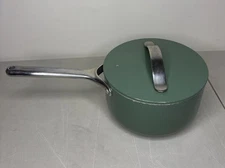 Caraway Nonstick Ceramic Cookware 3 Qt Sauce Pan Pot Sage Green Non-Toxic