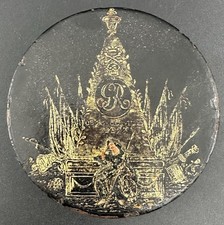 Antique King George II Mourning Memorial Death Lidded Container Box 1760 England