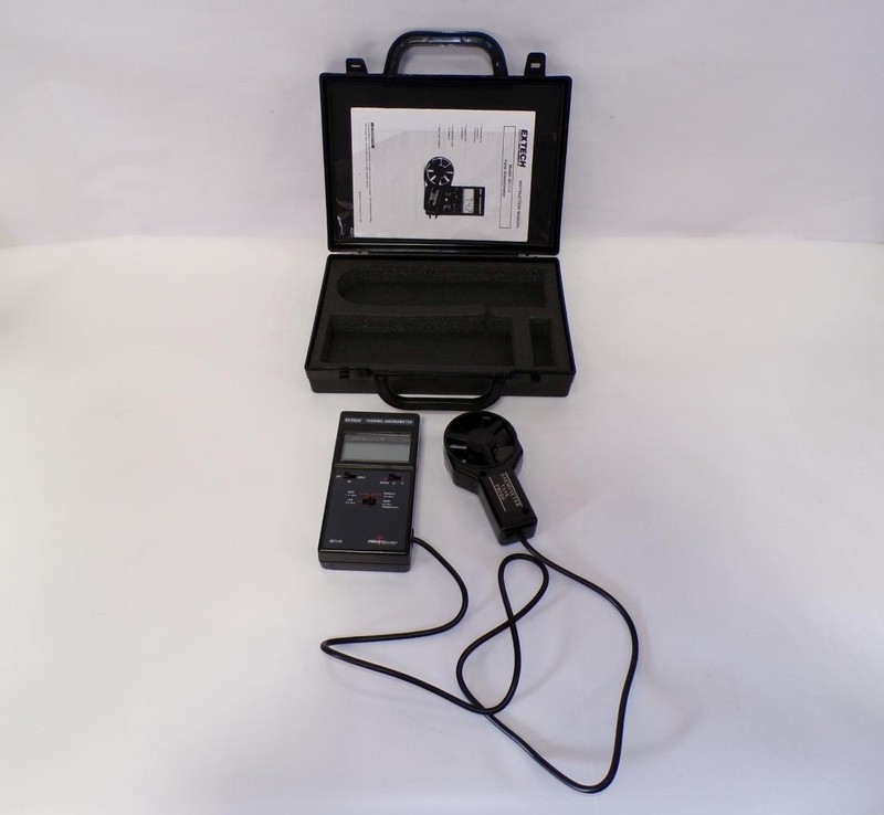 Extech 451112 FieldMaster Thermo-Anemometer Wind Speed Temperature Meter & Case