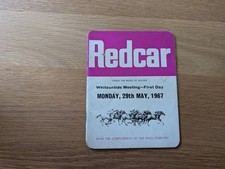 1967 Redcar Horse Racing Official Racecard