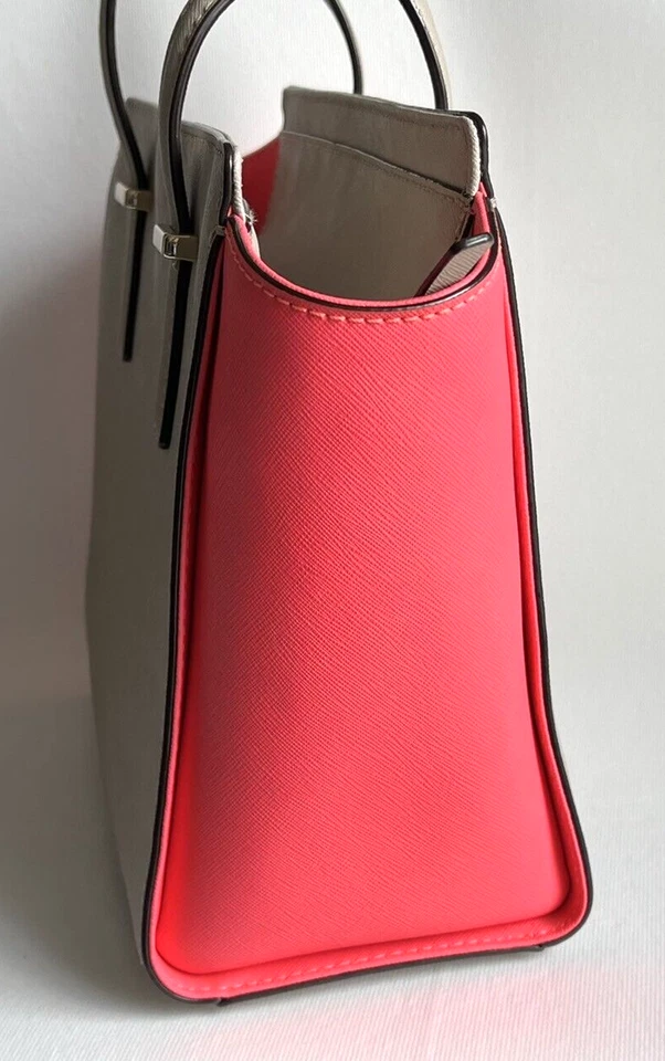 Bolso Bandolera Kate Spade Para Mujer Pequeño Hayden Rosa Beige Asa Superior Cuero  Foto 4 de 4