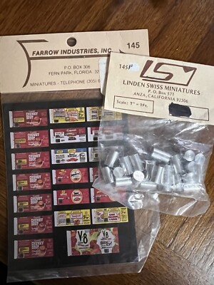 VTG Dollhouse Miniatures Campbell s Chunky Soup Cans KIT 20 DIY NIP #145