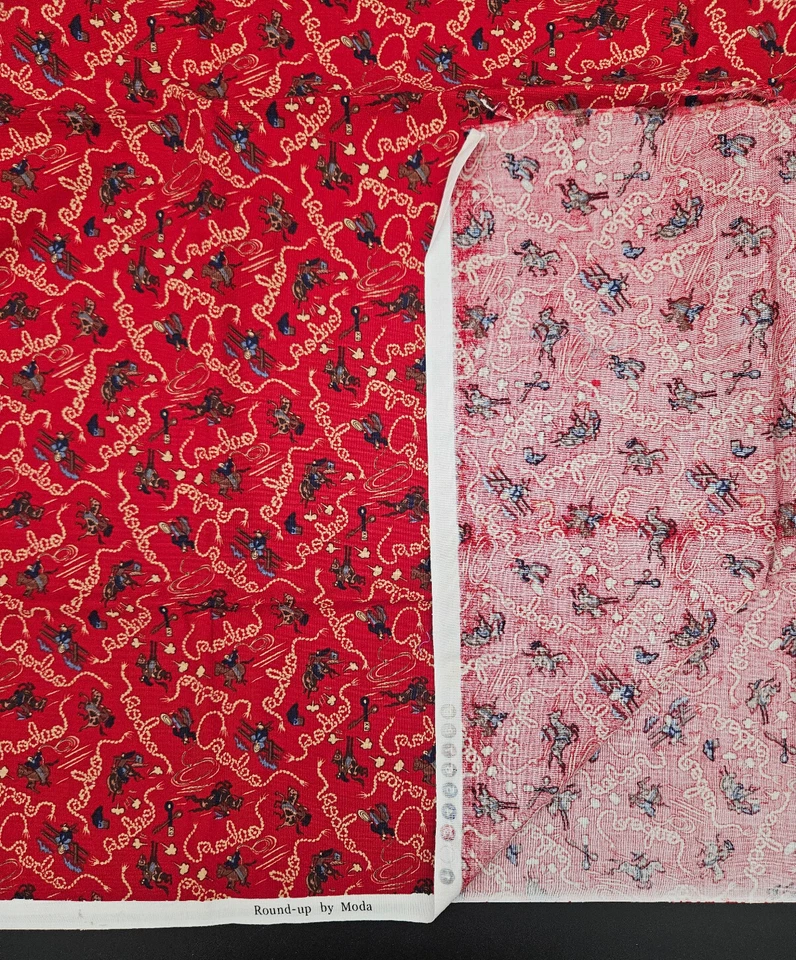 Round Up by Moda Fabric Rodeo Fabric Cowboy Fabric 1 yard NEW - Image 3 of 4