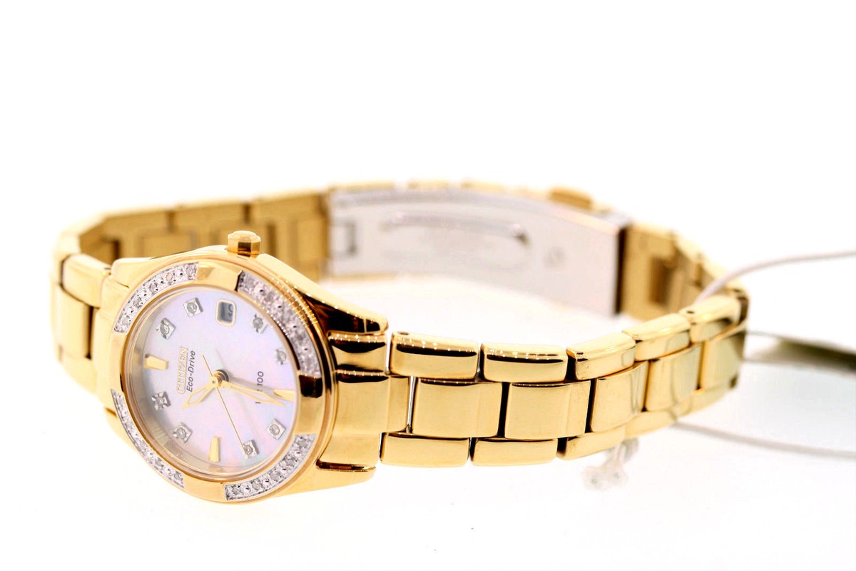 Ladies Citizen EW1822-52D Eco-Drive REGENT Gold-Tone  display picture 3