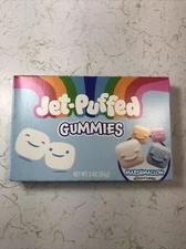 10 BOXES JET-PUFFED Marshmallow Gummies Gummy Flix Candy Box Lot 4 Yummy Flavors