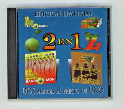 La Grande De Sinaloa Banda Limon y Banda Zorro 2 En 1 New Sealed
