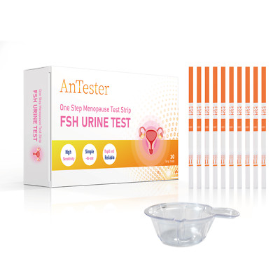 10pcs*FSH Menopause Self-Test, At-Home Urine Screening Kit, Hormone Self-Check