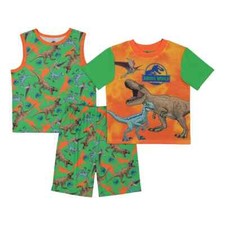 New Jurassic World Fire Dino Tops  Shorts Pajama Set 4 6 8 10