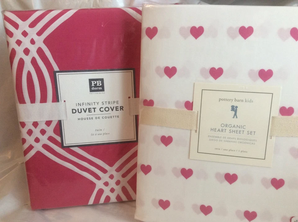 Pottery Barn Disney Valentine SHEET SET heart +DUVET Cover Princess 🌈 . - Image 4 of 4