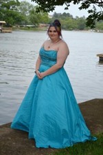 Sherri Hill Blue Ball Gown Size 22