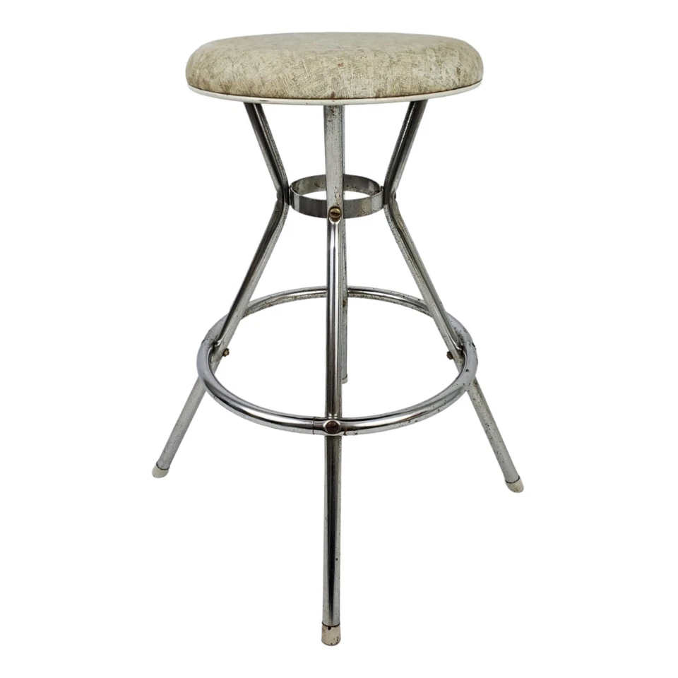 Vintage Mid-Century Modern Cosco Bar Stool Spider Legs Swivel Industrial Atomic - Image 2 of 4