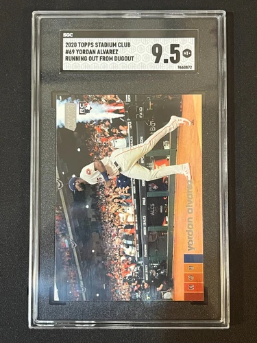 Yordan Alvarez 2020 Topps Stadium Club Rookie SP Image Variation SGC 9.5 69