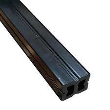 Co extrusion - Walnut - Square Slatted composite cladding 3.6m length - battens